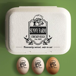 Egg Carton Chicken Stamp | Egg Carton Stamp | Egg Carton Stamp with Ink | Egg Potato Stamp | Chicken Coop Farmer Giveaway