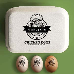 Sello de huevos de pato frescos de granja, sello de huevos con fecha, sello de cartón de huevos personalizado, sello de granja, sello de pavo, sello de pollo