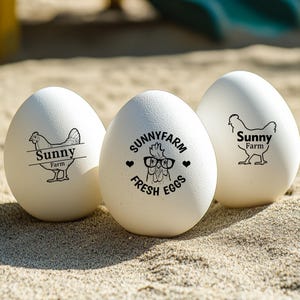 Tampons oeufs de poule pour fermes Tampons oeufs rigolos, Tampons oeufs en caoutchouc pour oeufs frais de ferme, Mini tampons pour fermier de basse-cour, Cadeau amateur de poulet