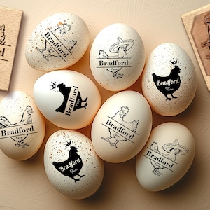 EGG STAMP, Chicken EGG Stamp, Egg Stamps, Custom Egg Stamp, Egg Labels, Mini Egg Stamp, Farm Stamp, Eggs Stamp, Fresh Egg Stamp