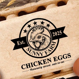 Eierdoos stempel grappige gepersonaliseerde eierdozen, cadeau voor achtertuin boer, net gelegd rubberstempel, homesteader vriend echtgenoot boerderij cadeau