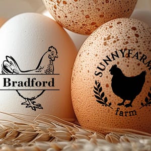 Egg stamps | custom egg stamps | egg labels | farm stamps | farm gift ideas | egg branding ideas | farm to table egg stamps