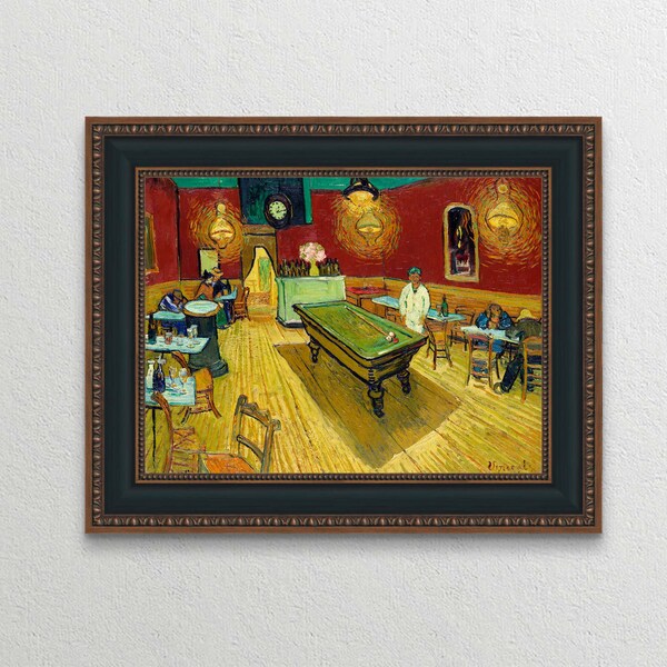 Le café de nuit (The Night Café) by Vincent Van Gogh.  Home Deco Style Reproduction.Home Decor | Wall Art | Art Print | Impressionism