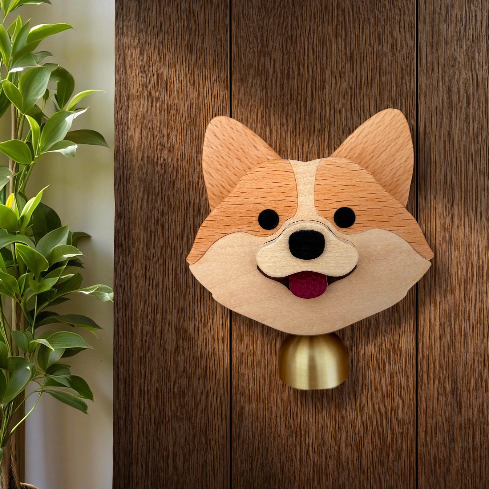 Handmade Original Doorbell, Wooden Doorbell, Dog Doorbell, Animal ...