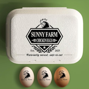 Egg Carton Chicken Stamp | Egg Carton Stamp | Egg Carton Stamp with Ink | Egg Potato Stamp | Chicken Coop Farmer Giveaway