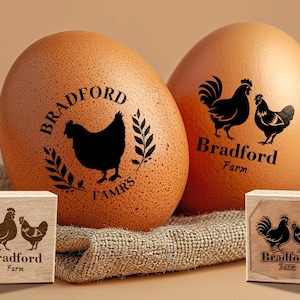 Egg Stamps Custom Egg Stamp Gift For Mama Personalized Chicken Accessories, Mini Coop Stamper, Farm Name Egg Labels, Chicken Lover Mom Idea