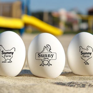 Tampons oeufs de poule pour fermes Tampons oeufs rigolos, Tampons oeufs en caoutchouc pour oeufs frais de ferme, Mini tampons pour fermier de basse-cour, Cadeau amateur de poulet