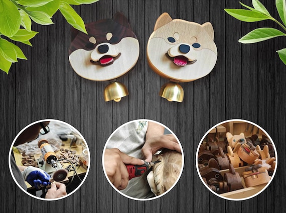 Handmade Wooden Shiba Inu Doorbell, Home Decor Gift - Etsy