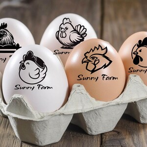Egg Stamps | Custom Egg Stamps | Custom Eggs from Farm to Home | Personalize Your Eggs with Custom Stamps | Personalized Farm Gifts