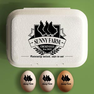 Egg Carton Chicken Stamp | Egg Carton Stamp | Egg Carton Stamp with Ink | Egg Potato Stamp | Chicken Coop Farmer Giveaway