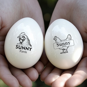 Chicken Egg Stamps For Farms Funny Egg Stampers, Rubber Egg Stamps For Farm Fresh Eggs, Mini Stamps For Backyard Farmer, Chicken Lover Gift