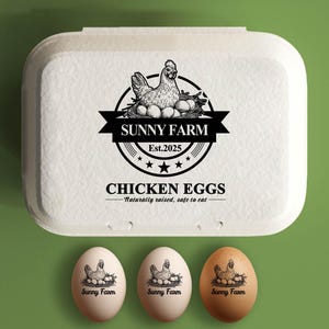 Farm Fresh Eggs Custom Name Stamp, Egg Carton Stamp, Turkey Carton Stamp, Duck Carton Stamp, Quail Egg Carton Stamp, Chicken Carton Stamp