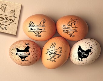 Egg Stamps Custom Egg Stamp Gift For Mama Personalized Chicken Accessories, Mini Coop Stamper, Farm Name Egg Labels, Chicken Lover Mom Idea