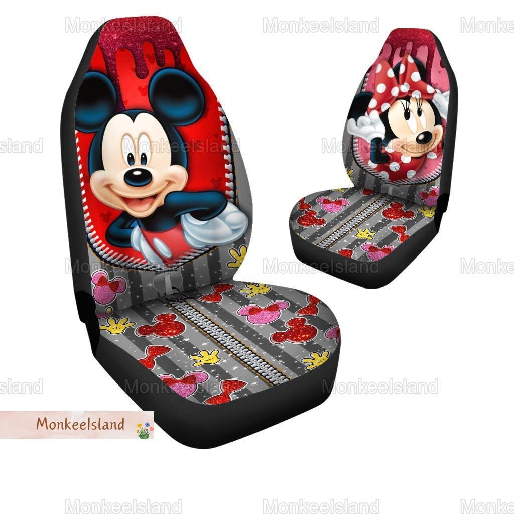 Discover Mickey Minnie Paar Autositzbezug, Mickey Minnie Auto Autositzbezüge