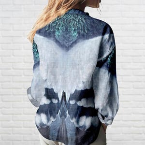 Pigeon Cosplay Blouse Shirt, Funny Pigeon Women Shirt, Pigeon Costume Long Sleeve Shirt, Gift For Bird Lover,