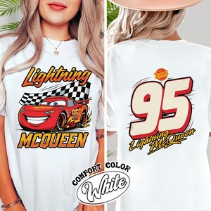 Vintage Lightning McQueen Comfort Colors Shirt, Disney Pixar Cars Shirt, Retro McQueen Graphic Tee, Disney Vacation Trip Shirt