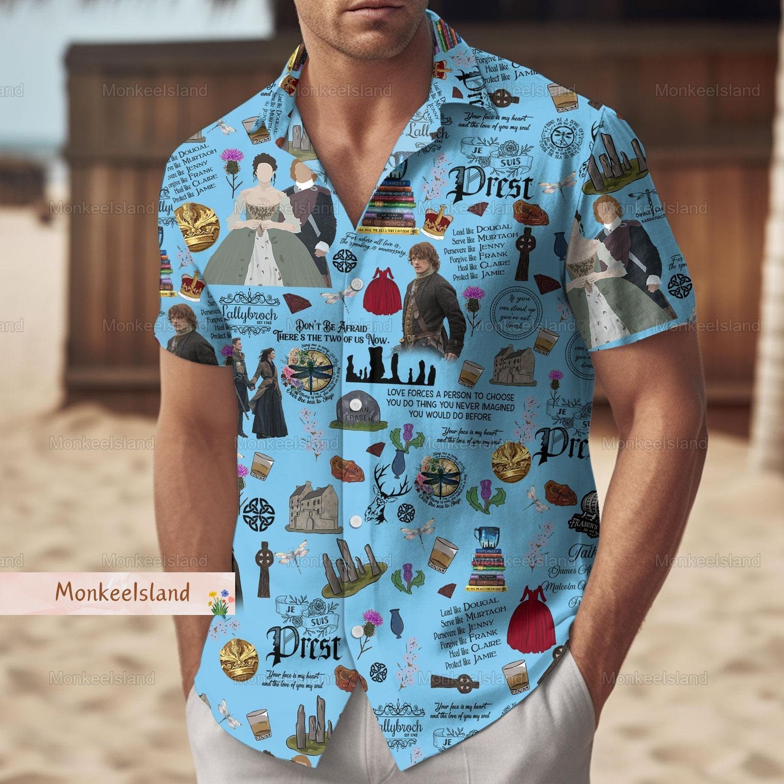 Discover Outlander Button Shirt, Lallybroch Vacation Shirt, Sassenach Button Shirt Men