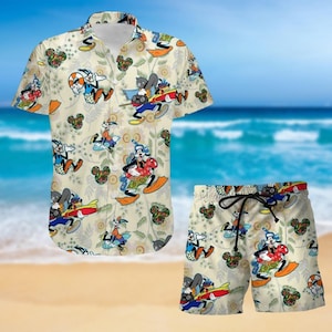Cute Goofy Shirt, Disney Dog Shorts, Cartoon Hawaii Movie, Mickey Mouse Beach Shorts, Button Up Shirt, Magic Kingdom Shirt