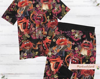 The Muppet Pajamas, Animal Tropical Pajamas Set, Tv Series Women Pajamas, Funny Animal Show Pajamas Pants, Gift For Her