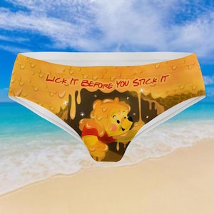 Ropa interior de oso Pooh, ropa interior clásica de Winnie Pooh para mujer, ropa interior de dibujos animados para mujer, regalo de Disney Pooh