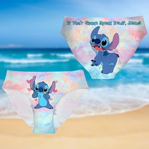 Funny Stitch Underwear, Lilo And Stitch Women Underwear, Custom Women Women Briefs, Cartoon Movie Fan, Disney Gift