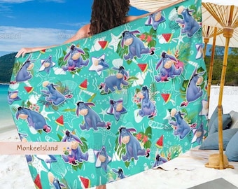 Eeyore Winnie The Pooh Beach Towel, Disney Eeyore Bath Towel, Funny Eeyore Picnic Towel, Disney Kids Towel, Eeyore Lovers Gift