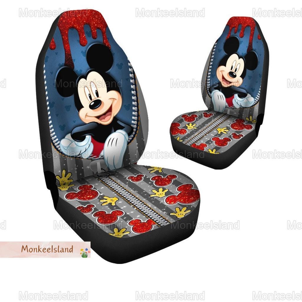 Retro Mickey Mouse Car Seat Cover, Disney Mickey Car Seat Protector