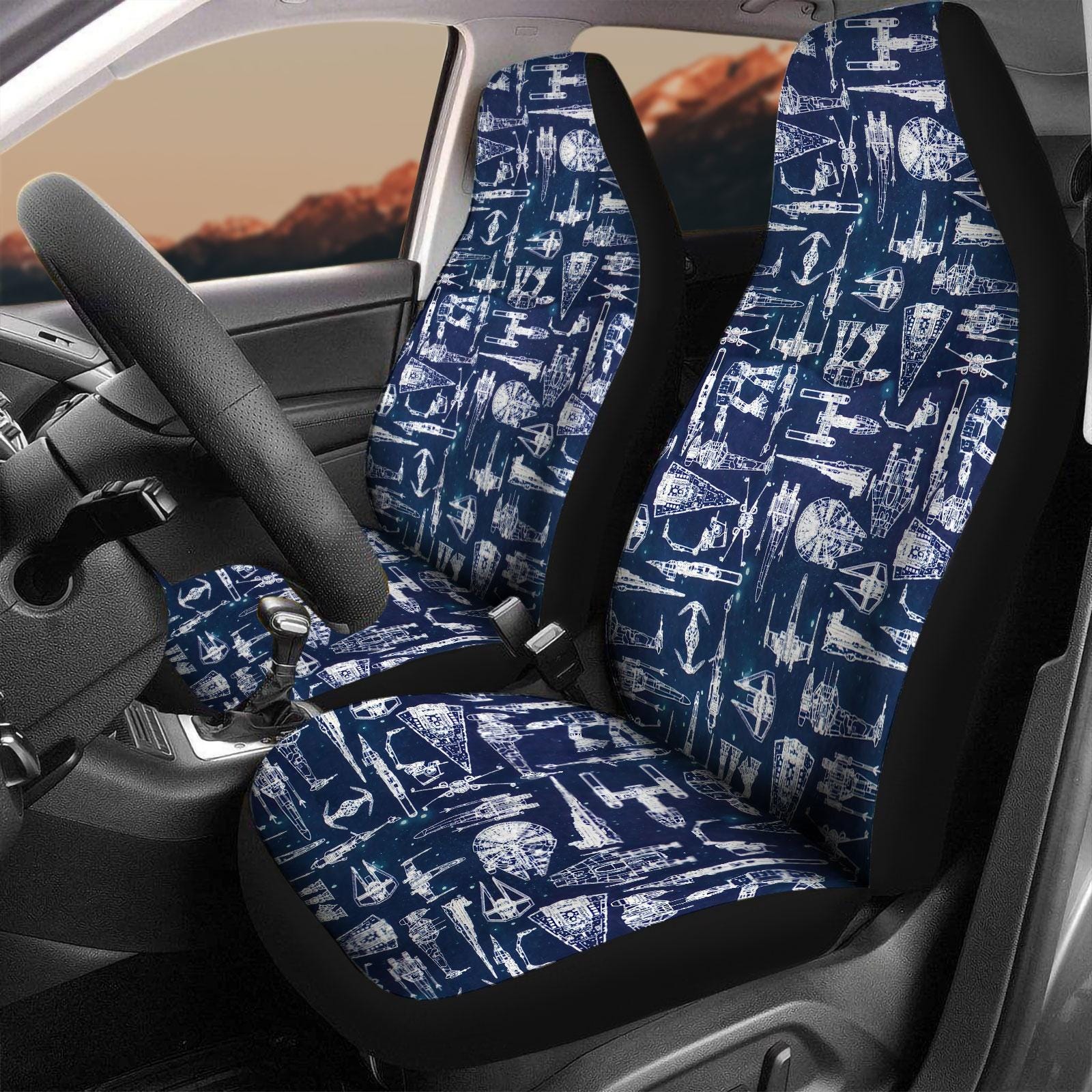 Star Wars Car Seat Cover, Disney Movie Car Seat Protector, Space Ship Battle Auto Seat Covers, Star Wars Fans, Home Decor