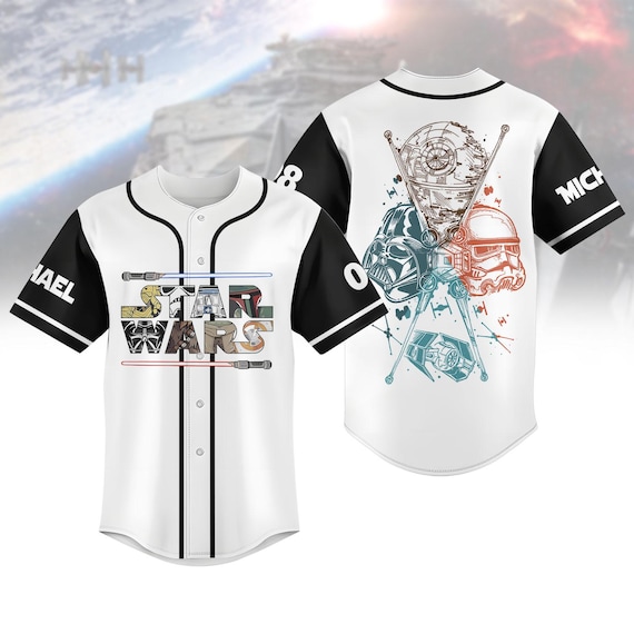 Custom Disney Star Wars Baseball Jersey, Star Wars Jersey Shirt
