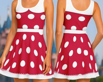 minnie mouse skater dress Minnie Mouse Valentine Skater Dress: Disneybounding Style