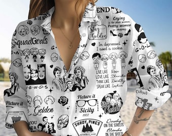 The Golden Girls Blouse Shirt, Stay Golden Women Shirt, Thank You For Being A Friend Shirt, Golden Girls Gift For Her