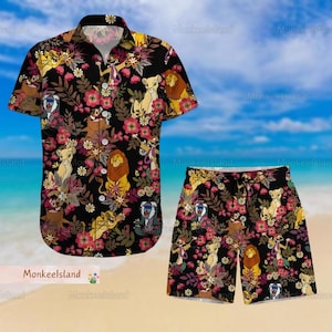 Disney Lion King Hawaii-shirt, The Lion King Man Short, Lion King button-up shirt, Disneyland Lion Short, Magic Kingdom-shirt
