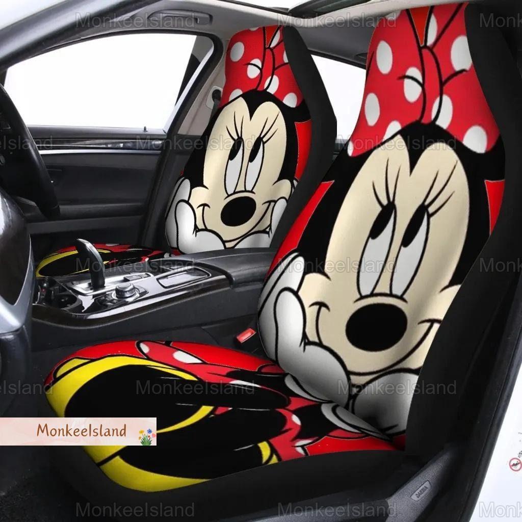 Discover ディズニーミッキーミニーとフレンズ 自動車用シートカバー ディズニー柄など可愛いキャラクターデザインDisney Auto Seat Covers