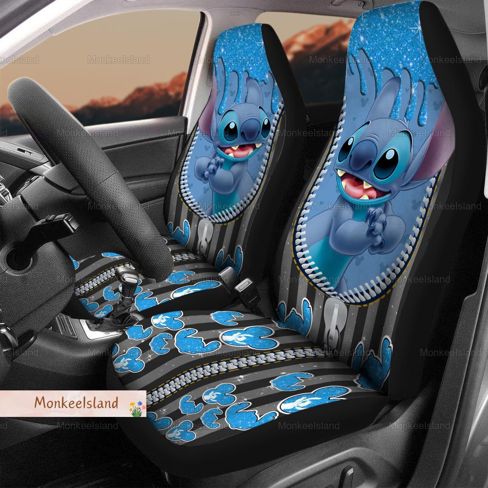 Discover Lustiger Stitch, Lilo und Stitch Niedliches Stitch Autositzbezug