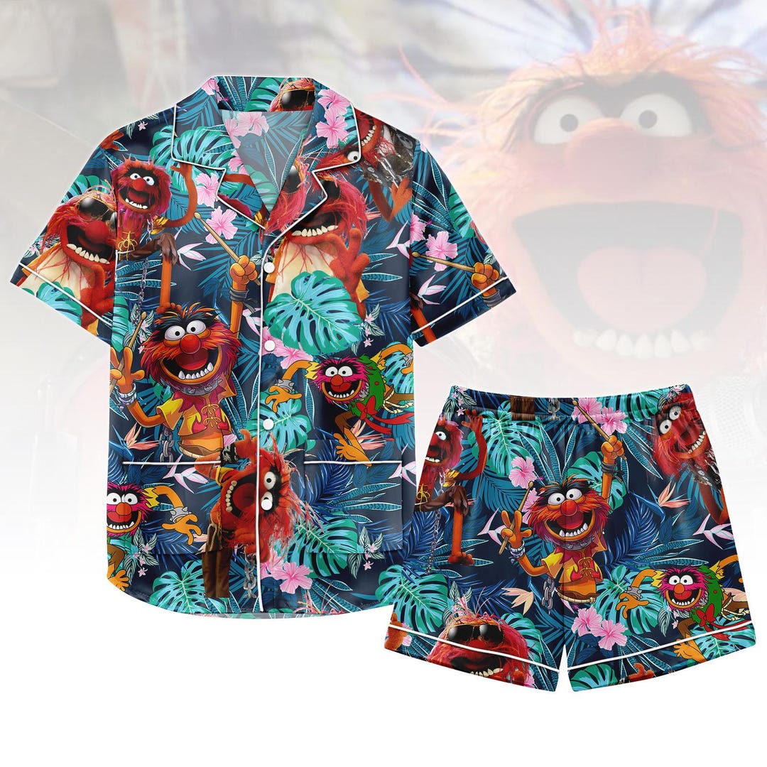 Animal Muppet Satin Pajamas, the Muppet Women Pajamas, Funny Animal ...