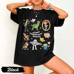 Toy Story Comfort Colors Shirt, Disney Cartoon Graphic Tee, Woody Buzz Lightyear Jessie Alien Shirt, Magic Kingdom Gift