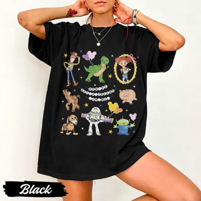 Toy Story Comfort Colors Shirt, Disney Cartoon Graphic Tee, Woody Buzz Lightyear Jessie Alien Shirt, Magic Kingdom Gift
