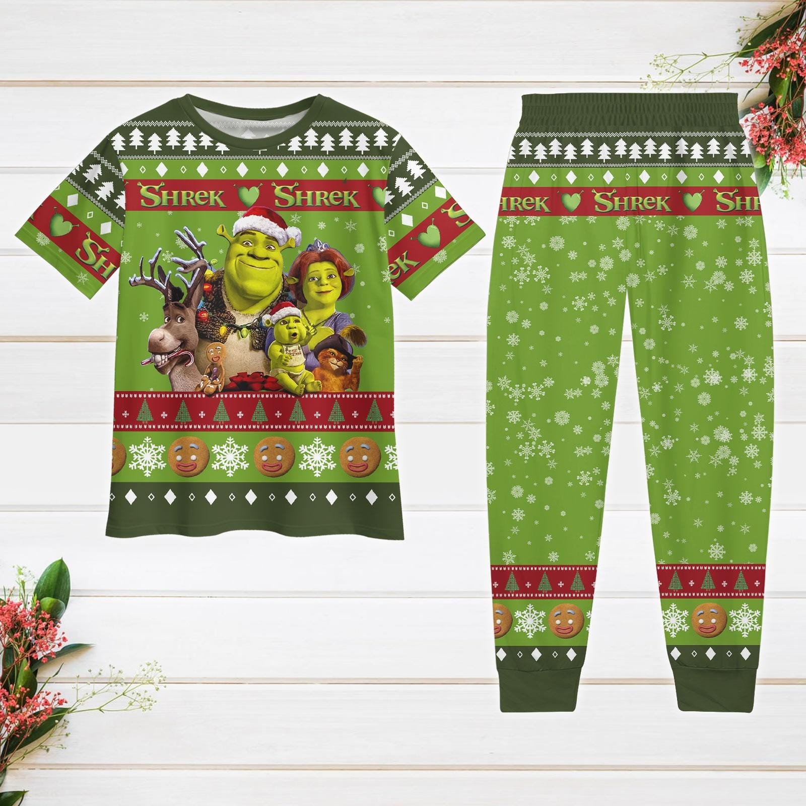 Shrek Pajama Etsy