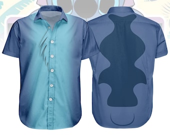 Camiseta de Stitch para Halloween, Camiseta de Lilo y Stitch para hombre, Disfraz de Stitch para Halloween, Camiseta divertida de Stitch, Disfraz de Halloween para toda la familia