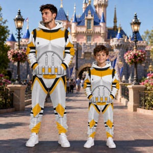 Halloween 212th Attack Battalion Hoodie Jogger Set, Commander Cody Cosplay Tracksuit, Clone Trooper Outfit, Disney Trip, Star Wars Gift