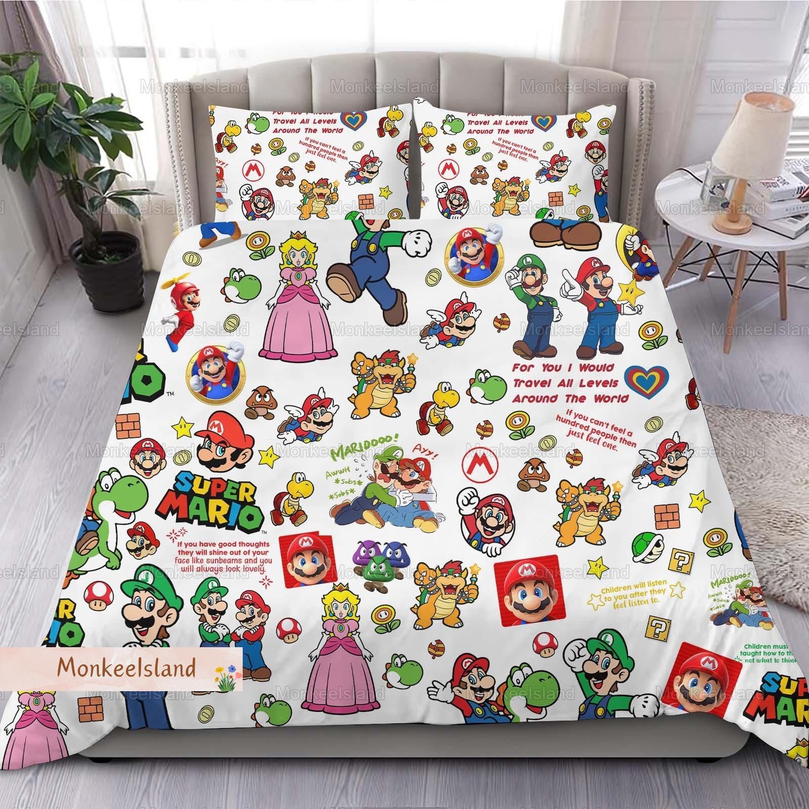 Super Mario Crib Sheet Etsy