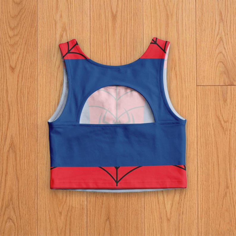 Spiderman Cosplay Activewear Set, Superhero Athletic Skirt Set, Marvel Theme Park Outfit, Disneyland Matching Outfit, Halloween Costume