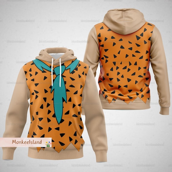 Halloween Fred Flintstone Cosplay Hoodie, the Fred Flintstone