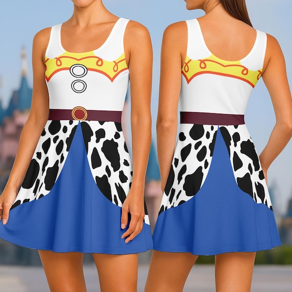 cosplay skater dress Jessie Cosplay Skater Dress, Toy Story Costume Dress, Cowgirl Halloween  Dress, Disney Trip Dress