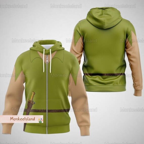 Halloween Peter Pan Costume Hoodie Disney Peter Pan Cosplay Hoodie Halloween Costume for Group Shirt Disney Halloween Costume Etsy