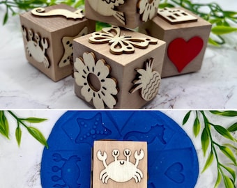 Sello de plastilina, sello de plastilina de seis lados, plastilina casera no tóxica, juego sensorial, recuerdo de fiesta, plastilina para niños pequeños, Montessori