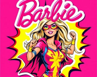 Barbie Sticker Superhero