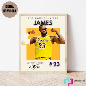 Lebron James, Los Angeles Lakers, LA, NBA Fans, NBA Poster, Basketball Poster, Sports Poster, Gift For Him, Lakers Poster, Digital Print