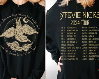 Ste.vie Nicks 2024 Live In Concert Shirt, Vintage Stevie Ni.cks 2024 Tour Shirt, Stev.ie Nicks Concert Shirt