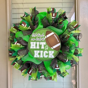 Football wreath, football wreaths, football season wreath, football home decor, football wreath for front door